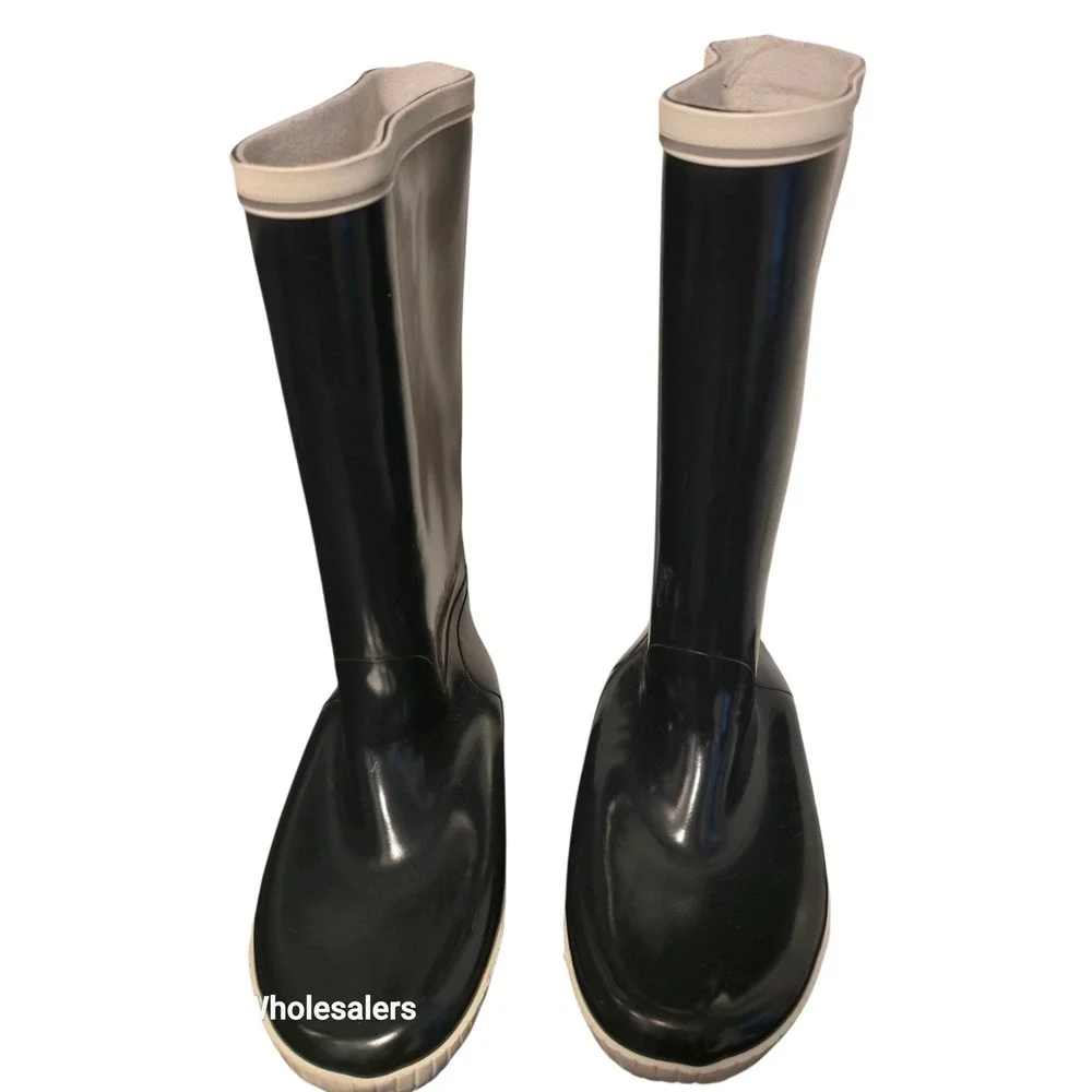Tretorn Navy Blue Tall Rubber Rain Boots Waterproof‎ Outdoor Garden Hiking